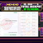 Bukti Jp MEME4D Slot Online 19 February 2026