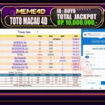 Bukti Jp MEME4D Togel Online 12 March 2026