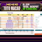 Bukti Jp MEME4D Togel Online 08 March 2026