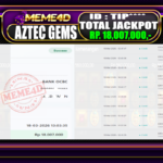 Bukti Jp MEME4D Slot Online 18 March 2026