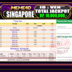 Bukti Jp MEME4D Togel Online 15 March 2026