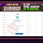 Bukti Jp MEME4D Slot Online 29 April 2026